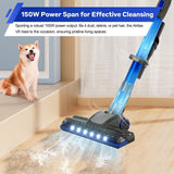 Stick Vacuums: V8 150W Handheld Stick Vacuum Cleaner 40 Min Runtime LED