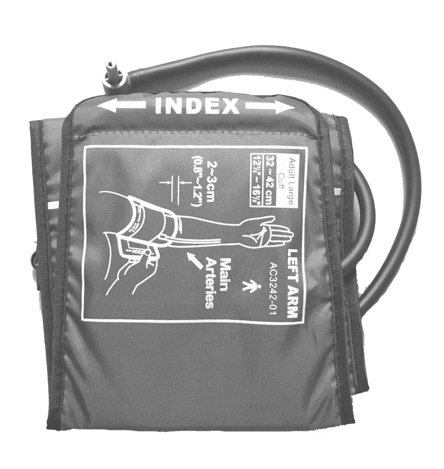 Monitoring & Testing: Automatic Upper Arm Blood Pressure Monitor Large Cuff 32-42cm