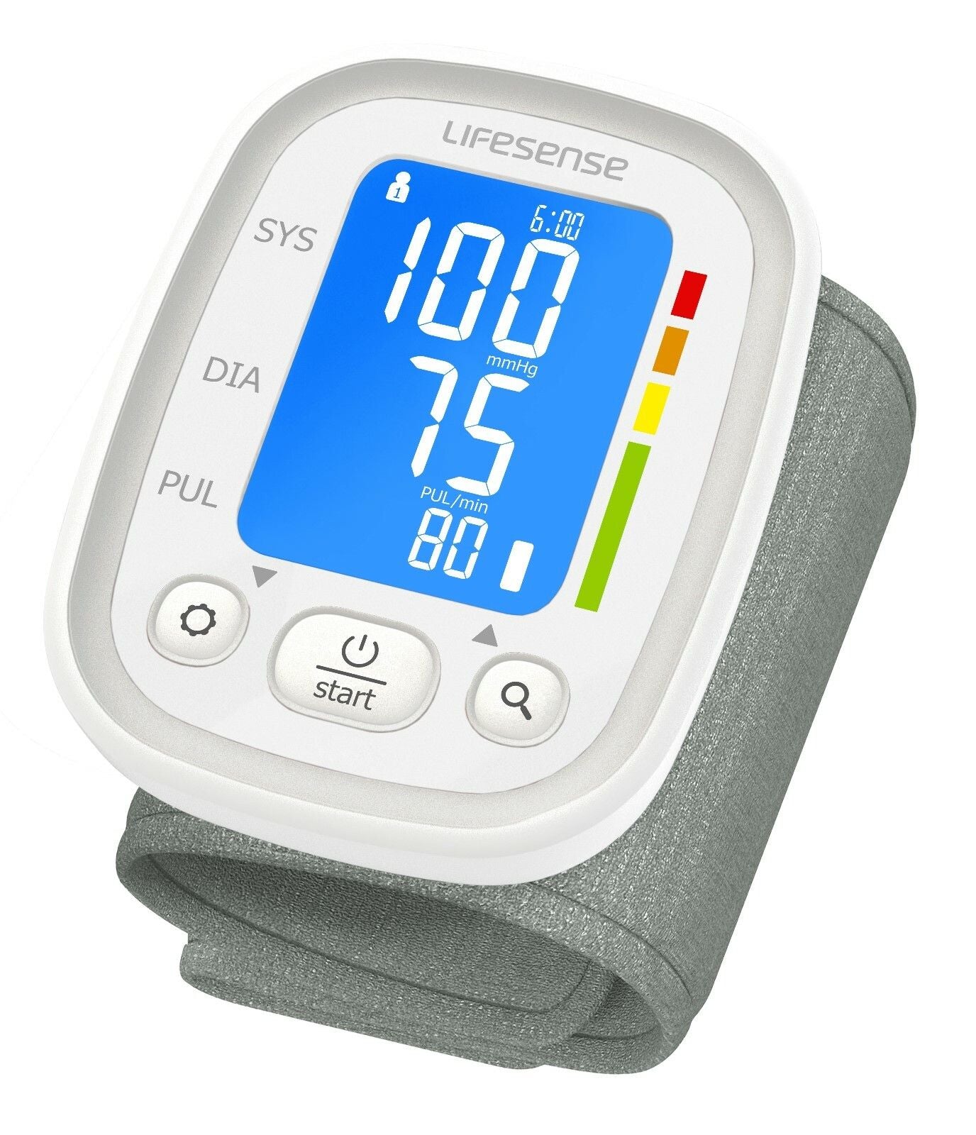 Monitoring & Testing: Automatic Digital Wrist Blood Pressure Monitor White
