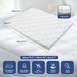 Mattress Toppers: King Mattress Topper Memory Foam 7-Zone 8cm