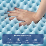 Mattress Toppers: King Mattress Topper Memory Foam 7-Zone 8cm