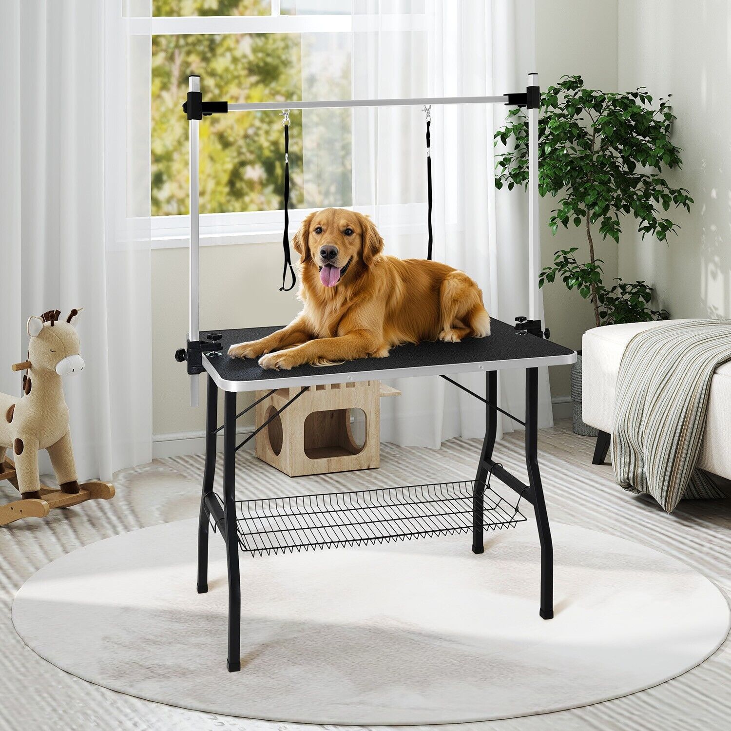 Dog Grooming Supplies: Adjustable Pet Grooming Table for Australian Cattle Dog, Foldable