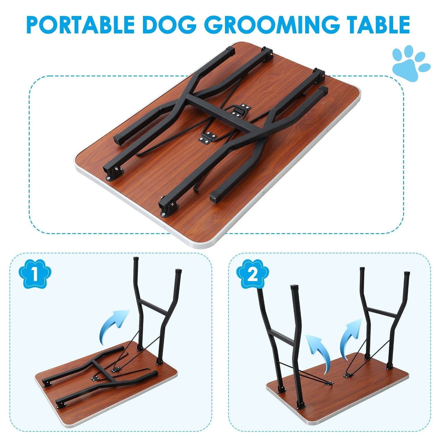 Dog Grooming Supplies: Adjustable Pet Grooming Table for Australian Cattle Dog, Foldable