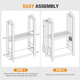 Coat Racks: Steel Firewood Rack with Tools, Large Log Holder, 30cm Depth