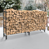Bicycle Stands & Storage: Metal Firewood Rack Log Storage Holder Heavy Duty