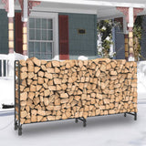 Bicycle Stands & Storage: Metal Firewood Rack Log Storage Holder Heavy Duty