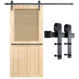 Audio Accessories: Sliding Barn Door Kit Heavy Duty Rust Resistant Single 2.44M