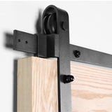 Audio Accessories: Sliding Barn Door Kit Heavy Duty Rust Resistant Single 2.44M