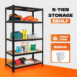 Wall Storage Racks: Heavy Duty Warehouse Shelving 75x30x152cm Steel Storage Rack