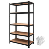 Wall Storage Racks: Heavy Duty Warehouse Shelving 75x30x170cm Steel