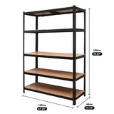 Wall Storage Racks: Heavy Duty Steel Warehouse Shelving Rack Storage 180cm