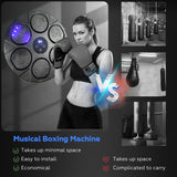 Boxing & Martial Arts: Bluetooth Smart Punching Bag Wall Pad 9 Speeds w/ Gloves