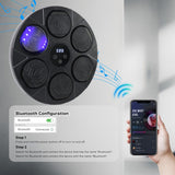 Boxing & Martial Arts: Bluetooth Smart Punching Bag Wall Pad 9 Speeds w/ Gloves