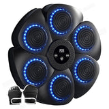 Boxing & Martial Arts: Wall Mount Boxing Machine Bluetooth Black Punch Pad + Gloves