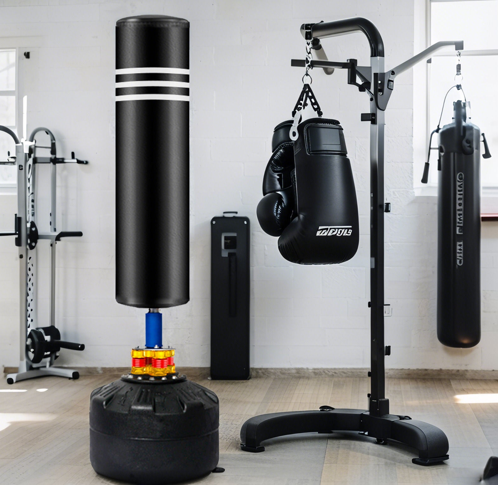 Boxing & Martial Arts: Punching Bag Stand for Adults & Kids - Boxing Training Speed Kick 175cm