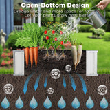Outdoor Power Equipment: Galvanised Steel Raised Garden Rectangle Bed 160x80x42cm No-Screw Oval