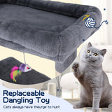 Cat Scratching Posts: Cat Tower Tree Condo Scratching Post Dark Grey 142cm