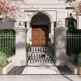 Fencing: Retractable Aluminium Garden Gate Pet Fence Durable Indoor Outdoor