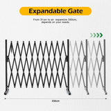 Fencing: Retractable Aluminium Garden Gate Pet Fence Durable Indoor Outdoor