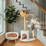 Cat Scratching Posts: Cat Tree Condo Activity Center Sisal Scratcher Tower