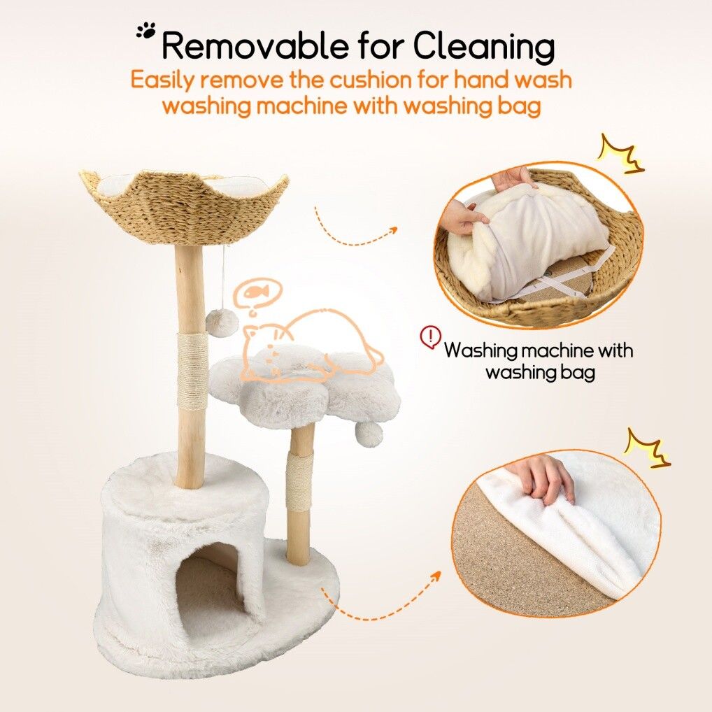 Cat Scratching Posts: Cat Tree Condo Activity Center Sisal Scratcher Tower