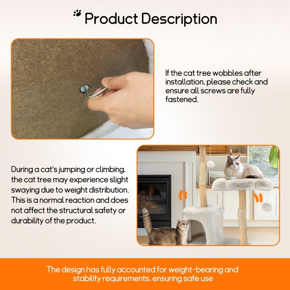 Cat Scratching Posts: Cat Tree Condo Activity Center Sisal Scratcher Tower