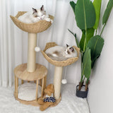Cat Scratching Posts: Cat Tree Tower Large Scratching Post Condo Basket Activity Center