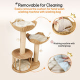 Cat Scratching Posts: Cat Tree Tower Large Scratching Post Condo Basket Activity Center