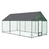 Small Animal Habitats & Cages: XXL Chicken Coop Hen House Cage 276x602x300cm