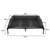 Dog Beds: XL Elevated Dog Bed 110x80x28cm Foldable Raised Pet Cot Indoor Outdoor