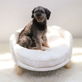 Arm Chairs & Recliners: Luxury Round Pet Sofa Bed 40cm Soft Cushion Anti-skid