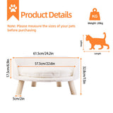 Arm Chairs & Recliners: Luxury Round Pet Sofa Bed 60cm Soft Cushion Anti-skid