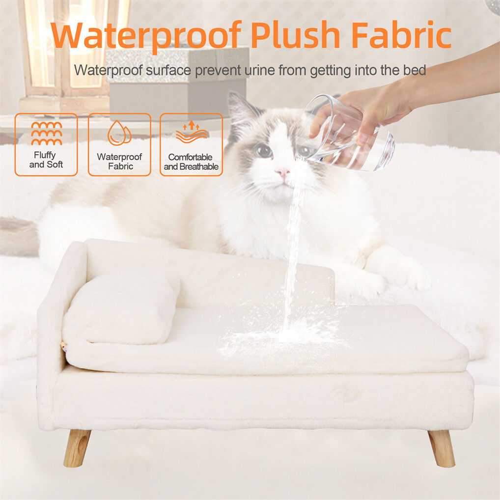 Arm Chairs & Recliners: Luxury Pet Sofa Bed 70cm Rectangular Soft Cushion Anti-skid