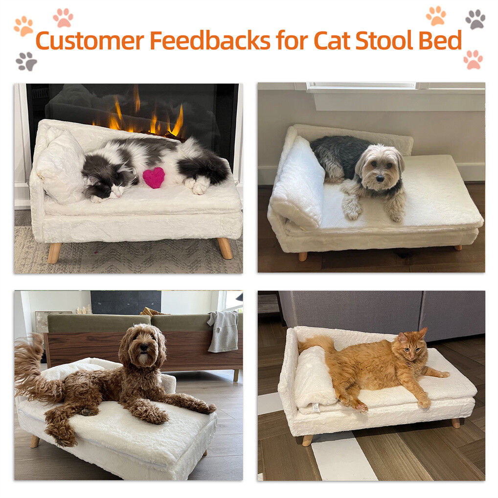 Arm Chairs & Recliners: Luxury Pet Sofa Bed 70cm Rectangular Soft Cushion Anti-skid