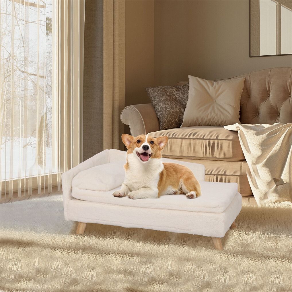 Arm Chairs & Recliners: Luxury Pet Sofa Bed 70cm Rectangular Soft Cushion Anti-skid