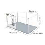 Dog Playpens & Gates: Large Acrylic Dog Playpen 163x102.5x80CM, 6 Panels