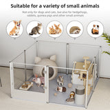 Dog Playpens & Gates: Large Acrylic Dog Playpen 120x120x61CM 8 Panels Cage