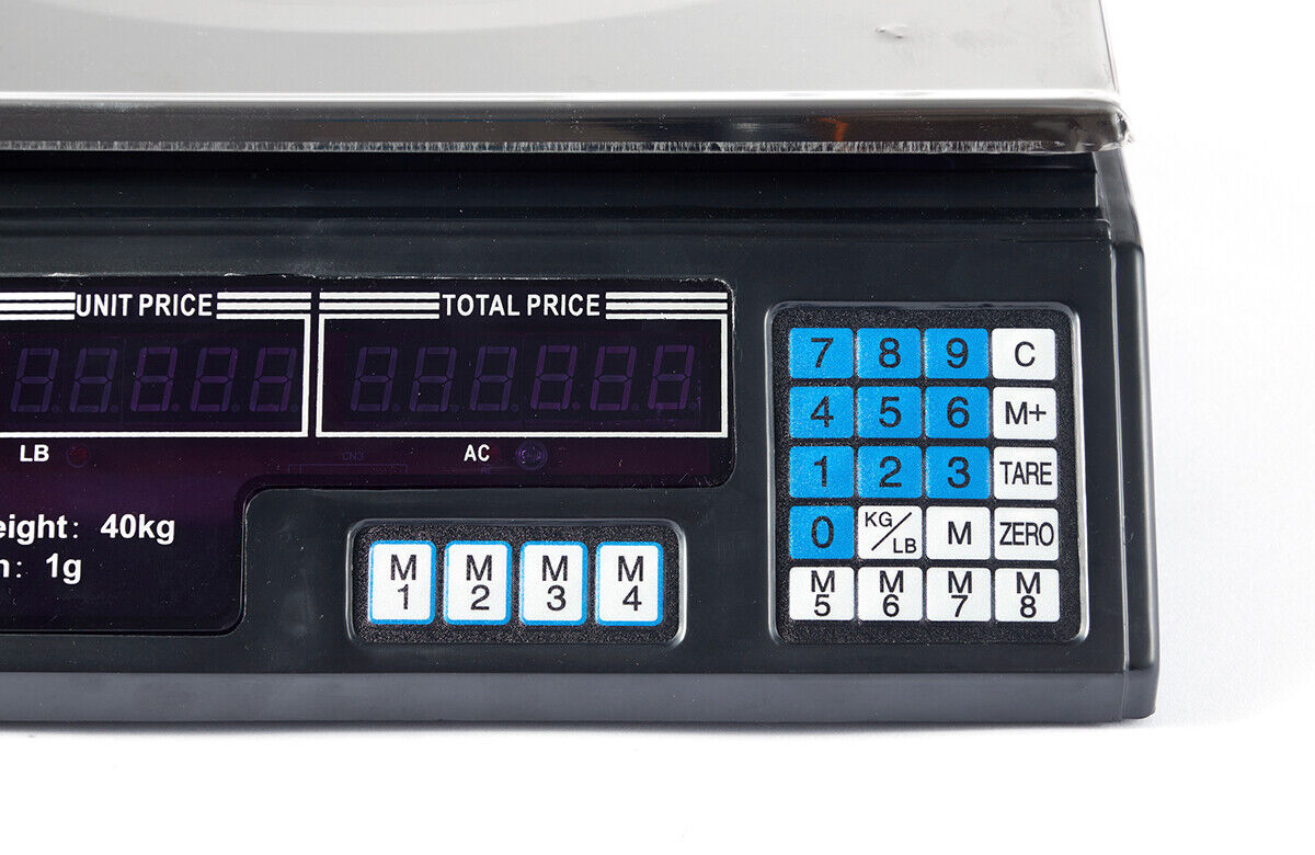 Kitchen Scales: 40KG Digital Kitchen Scale Metal Electronic Postal Platform