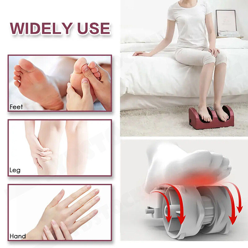 Massage Chairs: 24W Electric Foot Massager with Infrared Therapy & Timer, AC