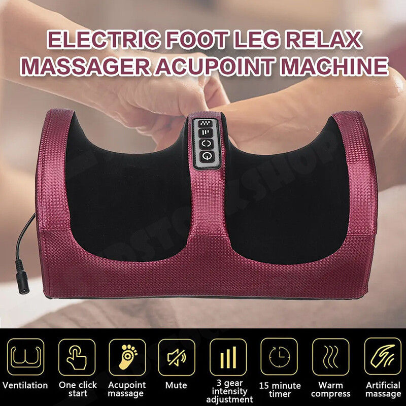 Massage Chairs: 24W Electric Foot Massager with Infrared Therapy & Timer, AC