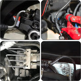 Automotive Repair & Speciality Tools: 25Ft 3/16'' OD Steel Zinc Brake Line Tubing Kit 150MPa +32 Fittings