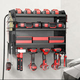 Gardening Accessories: Power Tool Rack Organizer - Wall Mount Drill Holder, 4 Layers