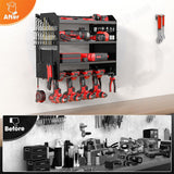 Gardening Accessories: Power Tool Rack Organizer - Wall Mount Drill Holder, 4 Layers