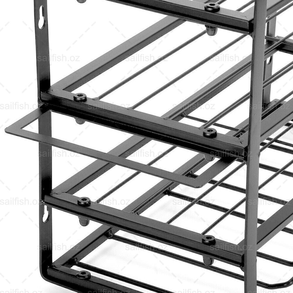 Kitchen & Bathroom DIY: 4-Layer Heavy Duty Drill Holder Wall Mount Tool Rack Organizer,