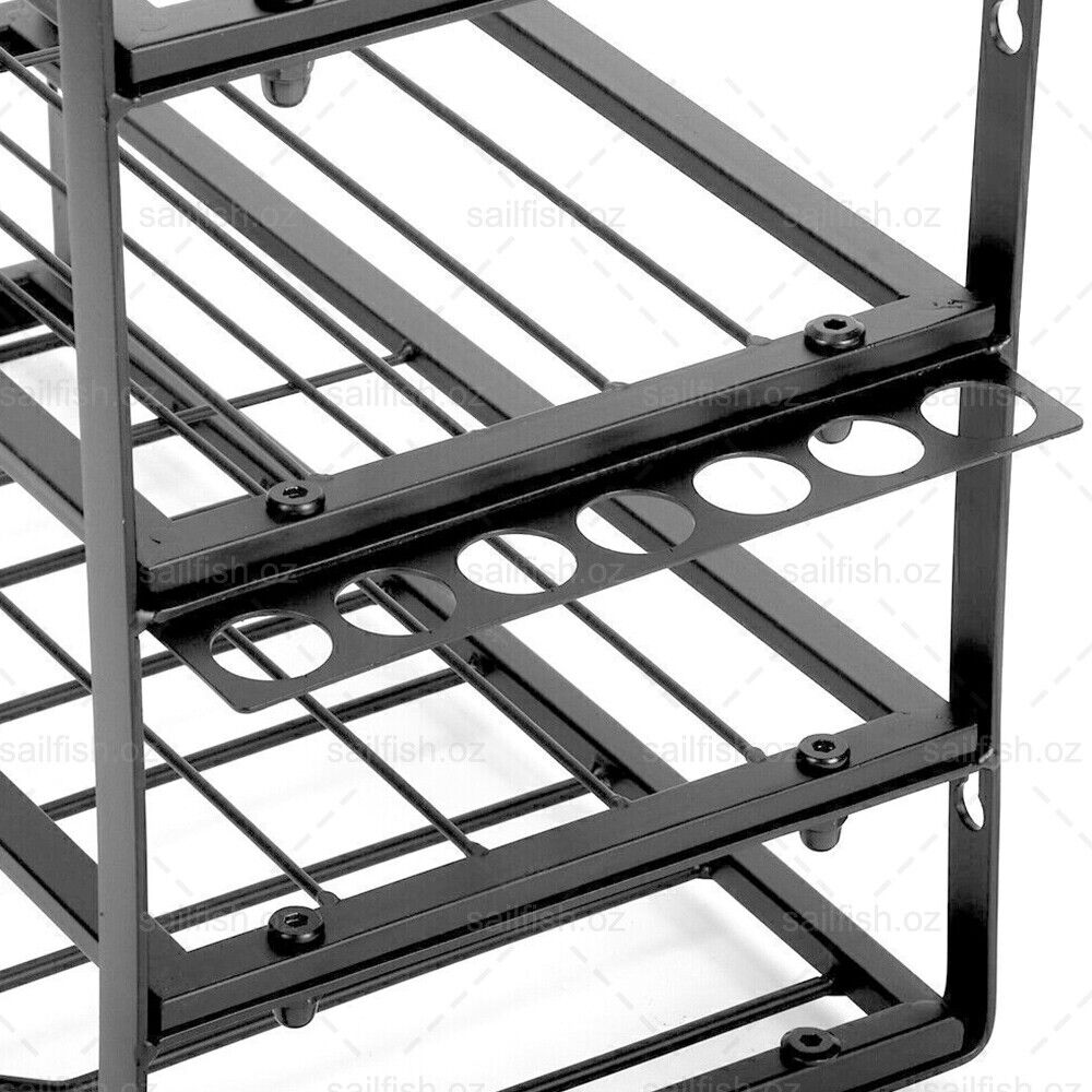 Kitchen & Bathroom DIY: 4-Layer Heavy Duty Drill Holder Wall Mount Tool Rack Organizer,