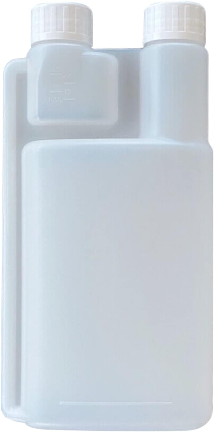 Disposable Cups: 10-Pack 500ml Plastic Twin Chamber Bottles with Tamper Evident Caps