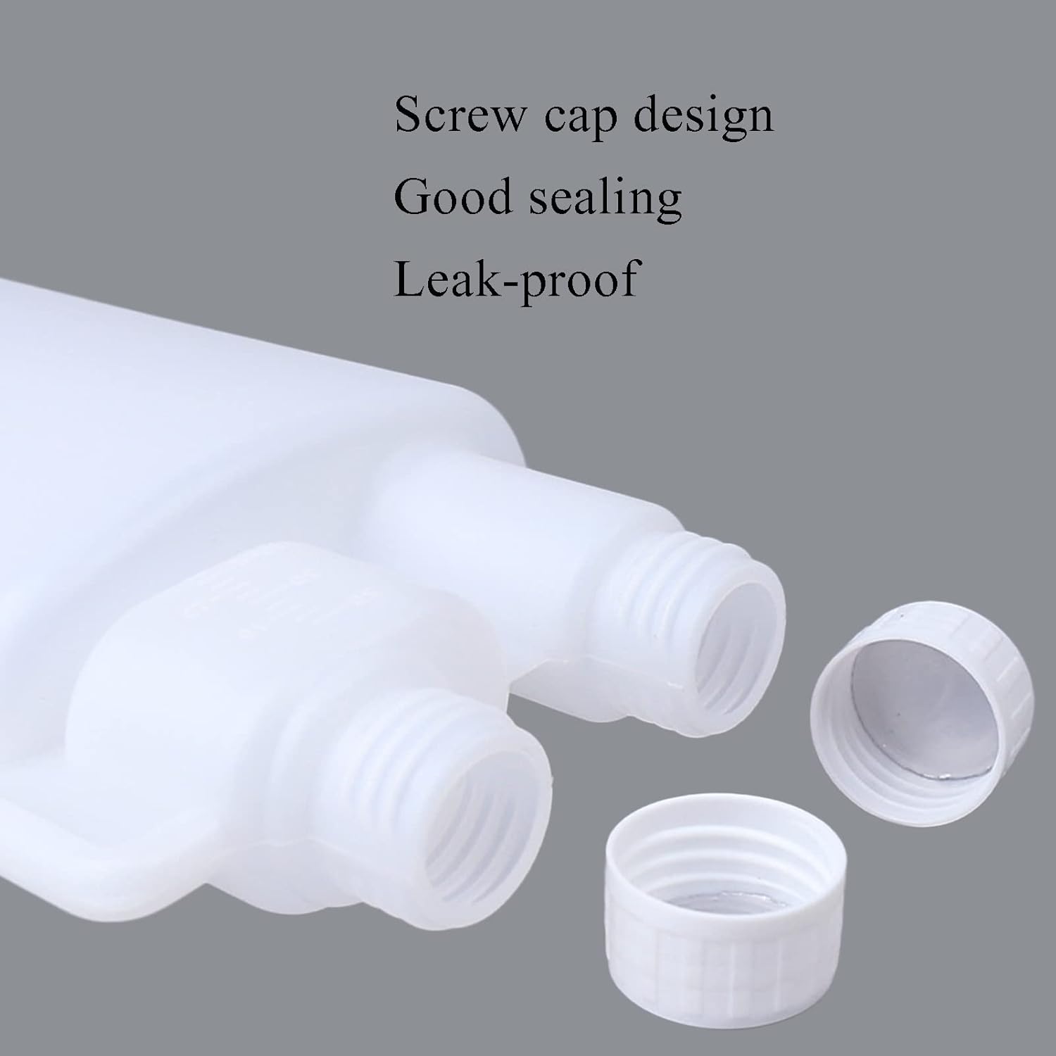 Disposable Cups: 10-Pack 500ml Plastic Twin Chamber Bottles with Tamper Evident Caps