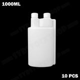 1000ml Plastic Twin Chamber Bottle 10Pcs Tamper Evident Cap