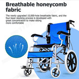 16 Lightweight Foldable Wheelchair Flat-Free Tires Handbrakes
