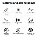 16 Lightweight Foldable Wheelchair Flat-Free Tires Handbrakes